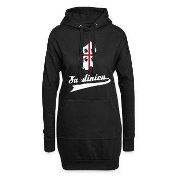 Sardinien Sardinia Flagge Sardegna S - Hoodie-Kleid - Schwarz - Vorne