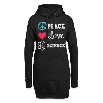 Wissenschaft Physik Biologie Lehrer - Hoodie-Kleid - Schwarz - Vorne