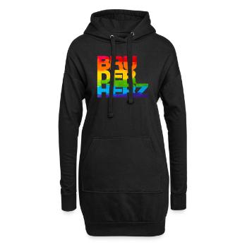 Bruderherz Bester Bruder der Welt Geschenkidee - Hoodie-Kleid - Schwarz - Vorne