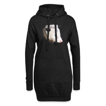 Opossum - Hoodie-Kleid - Schwarz - Vorne