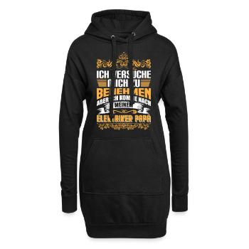 Lustiges Elektriker Papa Vatertag Sprüche Geschenk - Hoodie-Kleid - Schwarz - Vorne