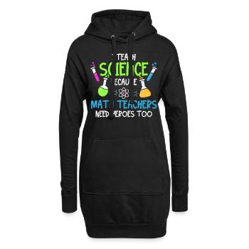 Professeur de physique chimie - Sweat-shirt à capuche long Femme - noir - Devant