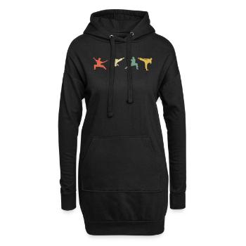 Kungfu gift for Martial Arts Fans - Hoodie Dress - black - Front