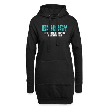 La biologie - Sweat-shirt à capuche long Femme - noir - Devant