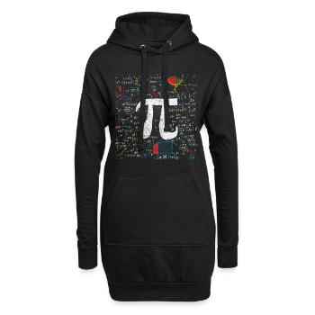 Étudiant en mathématiques - Sweat-shirt à capuche long Femme - noir - Devant