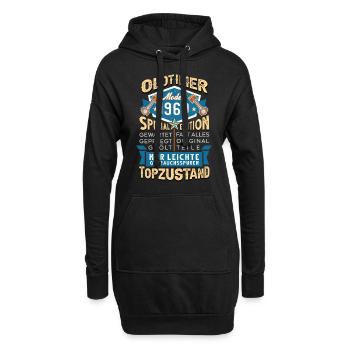 60. Geburtstag Oldtimer Topzustand 1960 - Hoodie-Kleid - Schwarz - Vorne