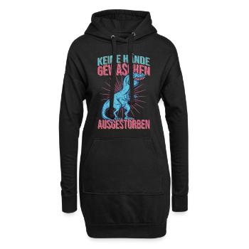 Se laver les dinosaures - Sweat-shirt à capuche long Femme - noir - Devant