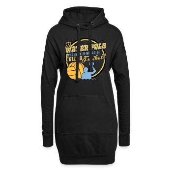 Water polo - Sweat-shirt à capuche long Femme - noir - Devant