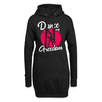 Ballet dansant - Sweat-shirt à capuche long Femme - noir - Devant