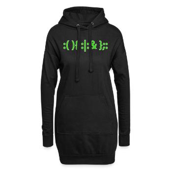 Bash Fork Bomb Shirt for Linux Unix Geeks - Hoodie-Kleid - Schwarz - Vorne