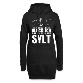 Sylt - Hoodie-Kleid - Schwarz - Vorne