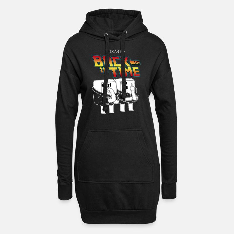 PC Computer Hacker Nerd Informatiker Geek Admin - Hoodie-Kleid - Schwarz