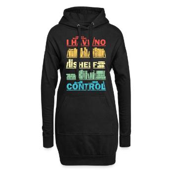 Shelf Control Book Reading Bookworm - Hoodie Dress - black - Front