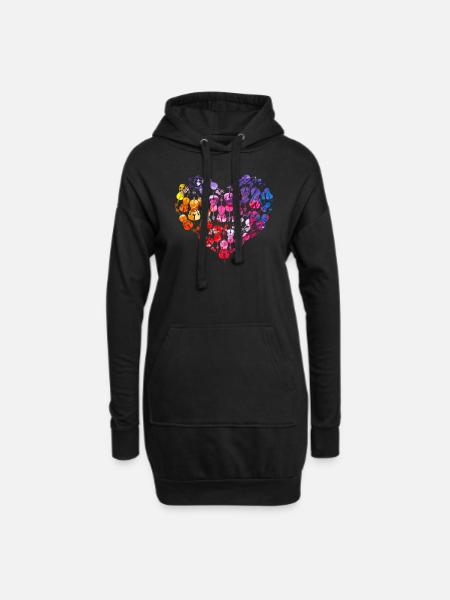 Violoncelle musicien cadeau pour violoncelle joueur - Sweat-shirt à capuche long Femme - noir