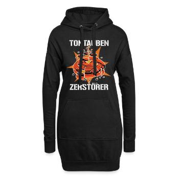 Tontaubenschießen Schießsport Sportschießen - Hoodie-Kleid - Schwarz - Vorne