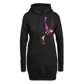 Violoncelle musicien cadeau pour violoncelle joueur - Sweat-shirt à capuche long Femme - noir - Devant