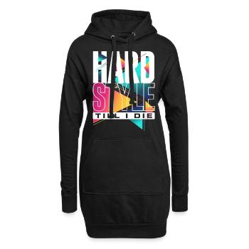 Hardstyle Till I Die - Hoodie-Kleid - Schwarz - Vorne