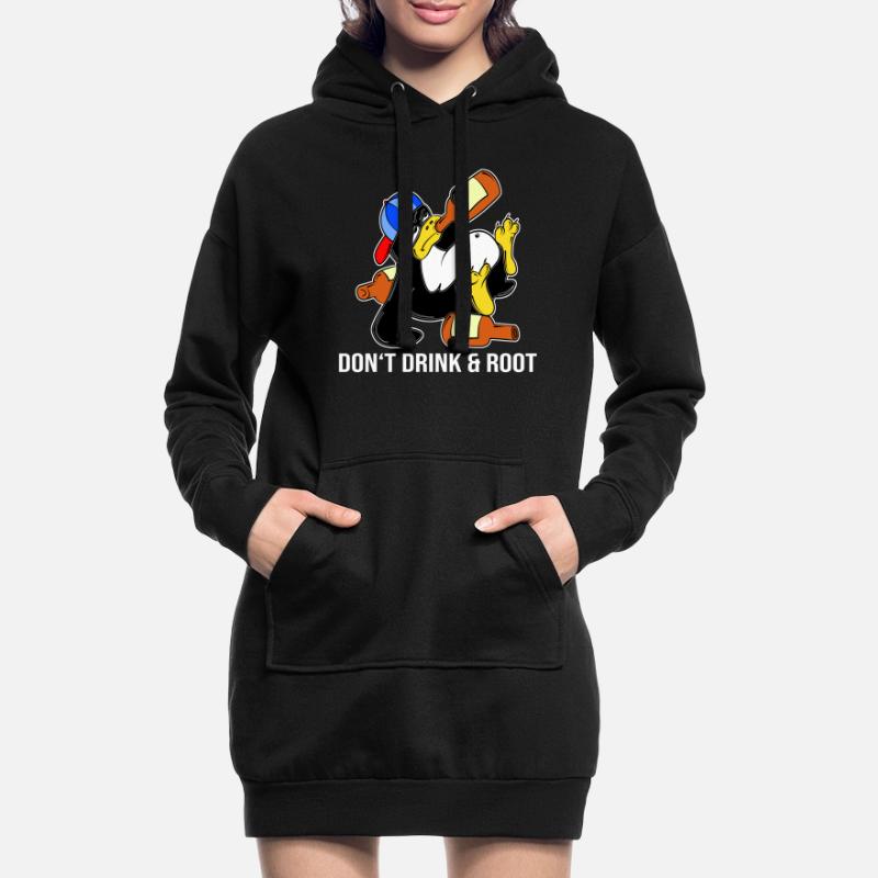 Linux Pinguin Sudo Admin Lustig Informatik PC Nerd Hoodie-Kleid