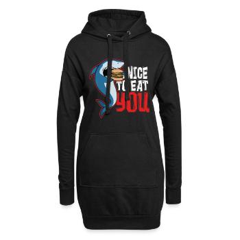 Hai - Nice to eat you - Hoodie-Kleid - Schwarz - Vorne