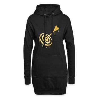 Fléchettes fléchettes - Sweat-shirt à capuche long Femme - noir - Devant