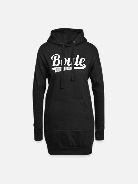 Petanque Aktuell Boule Kugeln Geschenk - Hoodie-Kleid - Schwarz