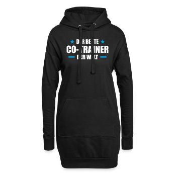 Der beste Co-Trainer der Welt - Hoodie-Kleid - Schwarz - Vorne
