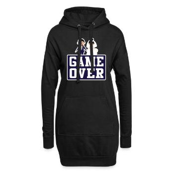 Game Over Ehemann Ehefrau Hochzeit Trauung - Hoodie-Kleid - Schwarz - Vorne