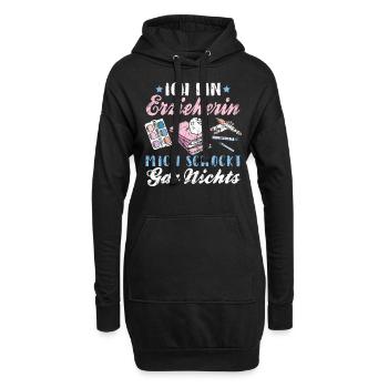Lustiges Erzieherin Kinder Kindergarten Geschenk - Hoodie-Kleid - Schwarz - Vorne