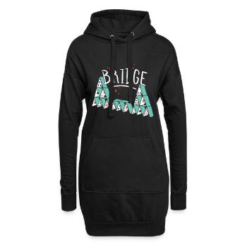 T-shirt Bridge Bridge - Sweat-shirt à capuche long Femme - noir - Devant