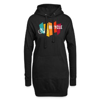 Bicycle - Hoodie-Kleid - Schwarz - Vorne