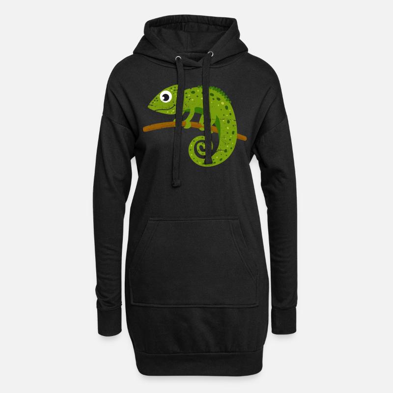 Chameleon - Hoodie-Kleid - Schwarz