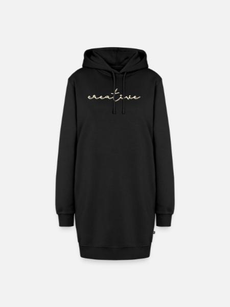 creative - Hoodie Dress - black