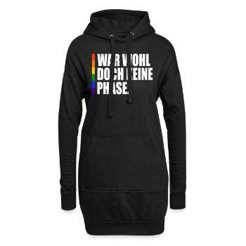 Keine Phase LGBT Gay Pride Coming Out CSD - Hoodie-Kleid - Schwarz - Vorne