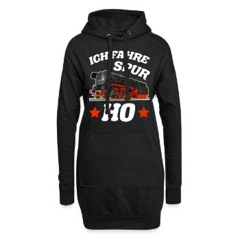 Modelleisenbahn Spurweite H0 I 1:87 Modellbahn - Hoodie-Kleid - Schwarz - Vorne
