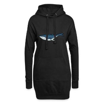 Espèces de baleines douces Pour tous les amoureux des baleines - baleines - Sweat-shirt à capuche long Femme - noir - Devant