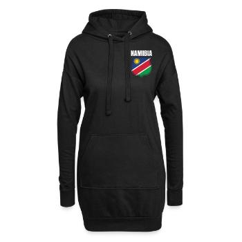 Namibia - Hoodie-Kleid - Schwarz - Vorne