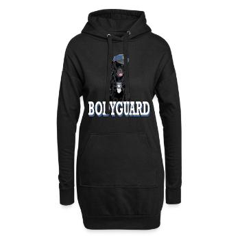Cane Corso Bodyguard Security protection chien - Sweat-shirt à capuche long Femme - noir - Devant