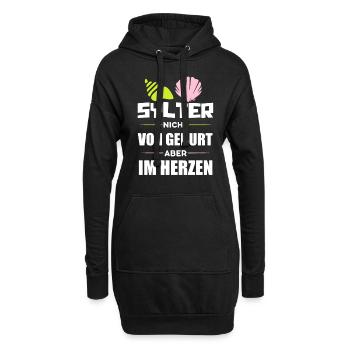 Sylt - Hoodie-Kleid - Schwarz - Vorne