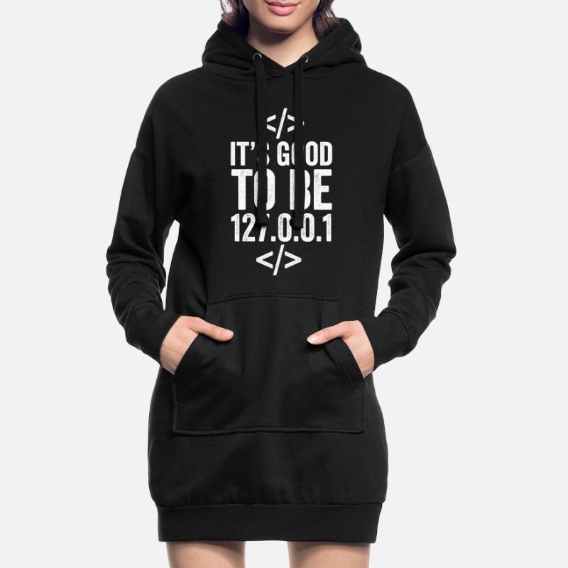 Programmeur localhost Sweat-shirt à capuche long Femme