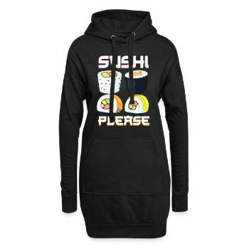 Japan - Hoodie-Kleid - Schwarz - Vorne