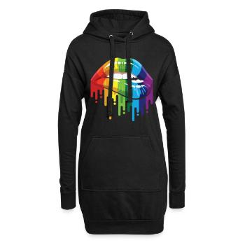 Gay Gay Pride Lgbt Lesbisch Schwul Gaymer - Hoodie-Kleid - Schwarz - Vorne