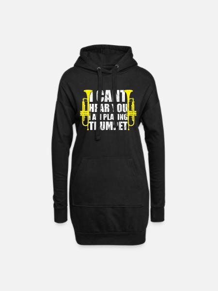 Trumpet Trumpet Player Trumpeter Gift - Hoodie Dress - black