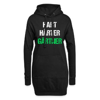 Hart Härter Gärtner - Hoodie-Kleid - Schwarz - Vorne