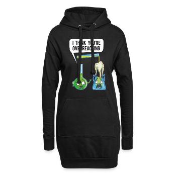 Je pense que vous exagérez Chimiste Professeur Chimiste - Sweat-shirt à capuche long Femme - noir - Devant