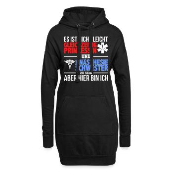 Anästhesie Pflegekraft Krankenpflege Geschenk - Hoodie-Kleid - Schwarz - Vorne