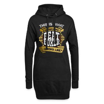 Beatbox - Hoodie-Kleid - Schwarz - Vorne