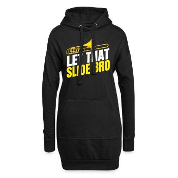 Posaune - Hoodie-Kleid - Schwarz - Vorne