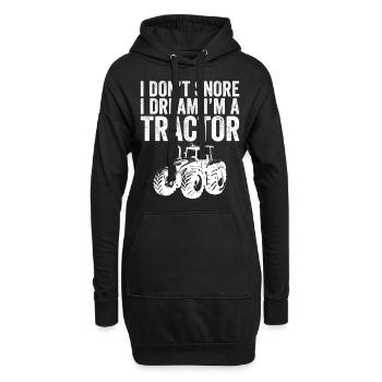 Lustiges Geschenk vom Bauern - Hoodie-Kleid - Schwarz - Vorne