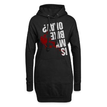 EST MA VÉLO OKAY Bloody Edition | Cycliste - Sweat-shirt à capuche long Femme - noir - Devant