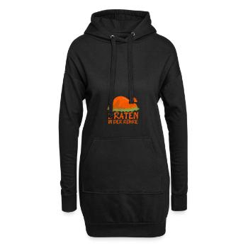 Schwangerschaft Braten Baby Schwanger Geschenk - Hoodie-Kleid - Schwarz - Vorne